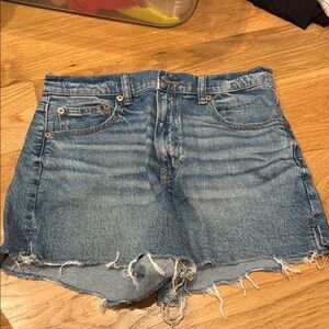 Distressed Denim Shorts